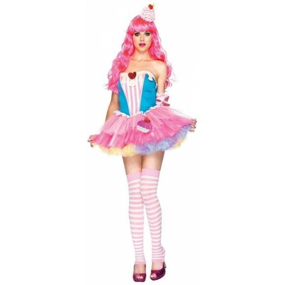 Leg Avenue Dresses & Skirts - NEW Leg Avenue sexy Halloween costume sugar & spice Cupcake Baker Chef Katy M/L
